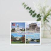 US Washington - Hauptstadt - Oberster Gerichtshof Postkarte (Stehend Vorderseite)