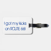 US-WEG 66 aller 8 Staats-Eitelkeits-Teller Gepäckanhänger (Rückseite horizontal)