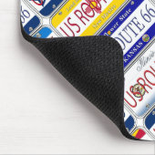 US-WEG 66 aller 8 Staats-Eitelkeits-Teller Mousepad (Ecke)