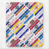 US-WEG 66 aller 8 Staats-Eitelkeits-Teller Mousepad (Vorne)