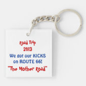 US-WEG 66 aller 8 Staats-Eitelkeits-Teller Schlüsselanhänger (Rückseite)