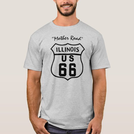 US-WEG 66 - ILLINOIS T-Shirt (Vorderseite)