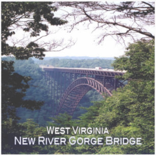 US West Virginia - New River Gorge Bridge - Aufkleber