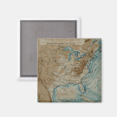 US-Wetterkarte Magnet (Vorderseite/Rückseite)