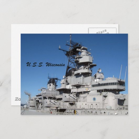 US Wisconsin Postkarte (Vorne/Hinten)