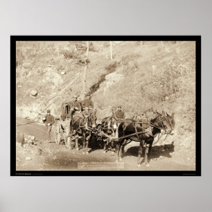 US-Zahlstelle u. Schutz Fort Meade Sd 1888 Poster