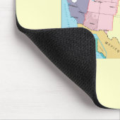 US-Zeit-Zonen Mousepad (Ecke)