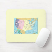 US-Zeit-Zonen Mousepad (Mit Mouse)