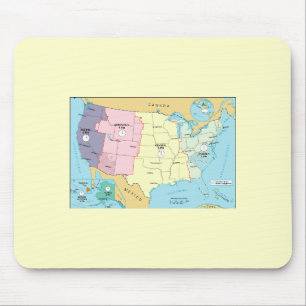 US-Zeit-Zonen Mousepad