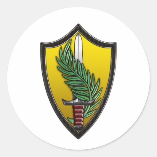 US-Zentralkommando Runder Aufkleber (Vorderseite)