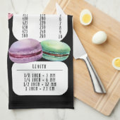 US zu Metric Kitchen Conversions Macarons Geschirrtuch (Viertel Falte)