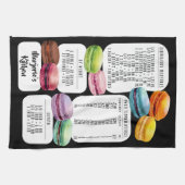 US zu Metric Kitchen Conversions Macarons Geschirrtuch (Horizontal)