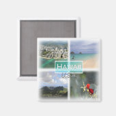 USA0145 Amerika, Vereinigte Staaten, Hawaii, Kühls Magnet (Vorderseite/Rückseite)
