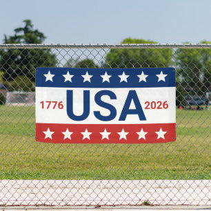 USA 1776 2026 250 Jubiläum Red White Blue Banner