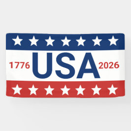 USA 1776 2026 250 Jubiläum Red White Blue Banner