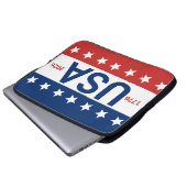 USA 1776 2026 250th Anniversary Red White Blue Laptopschutzhülle (Vorne Knopf)
