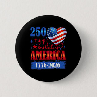 USA 1776 2026 4. Juli 250. Geburtstag USA 250 Jahr Button