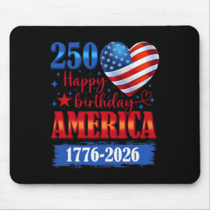USA 1776 2026 4. Juli 250. Geburtstag USA 250 Jahr Mousepad