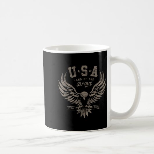 Usa 1776 2026 Anniversary Steel Gray  Kaffeetasse (Rechts)