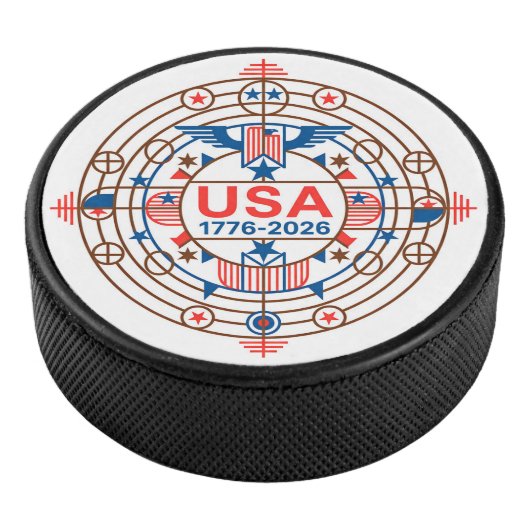 USA 1776-2026 EISHOCKEY PUCK (3/4)