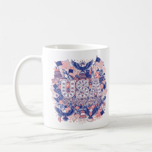 USA 1776-2026 KAFFEETASSE (Links)
