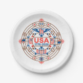 USA 1776-2026 PAPPTELLER (Vorderseite)