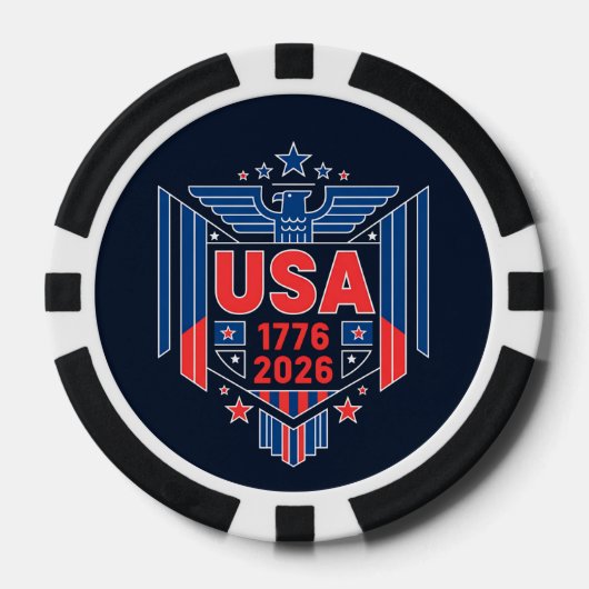 USA 1776-2026 POKERCHIPS (Vorderseite)