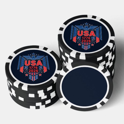USA 1776-2026 POKERCHIPS (Stapel)