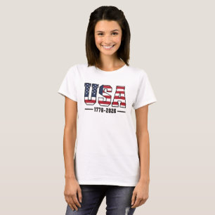 USA 1776–2026 T-Shirt Amerika 250 Patriotisch
