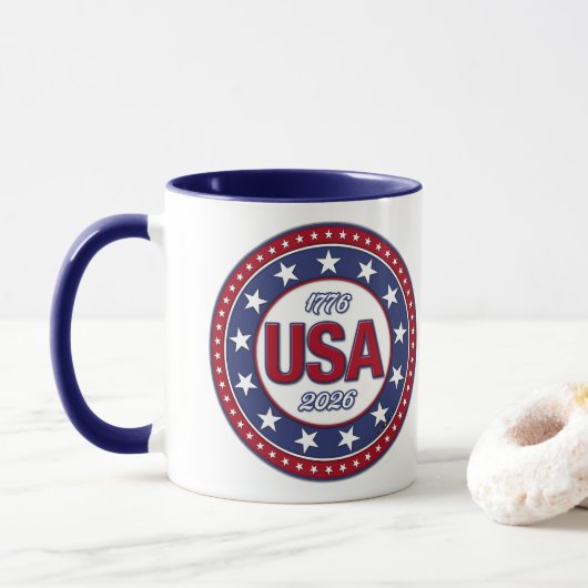 USA 1776 - 2026 TASSE (Mit Donut)