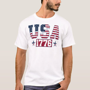 USA 1776 America Flag Independence Day 4. Juli T-Shirt