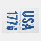 USA 1776 Patriotic Geschirrtuch (Horizontal)