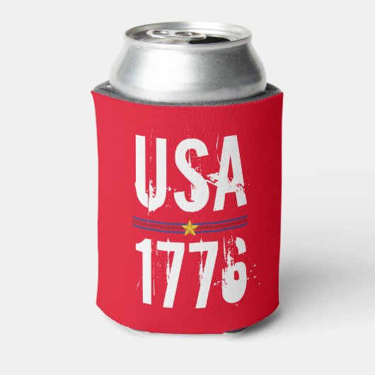 USA 1776 Patriotic Red Dosenkühler (Kanne Rückseite)