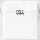 USA. 1776 RUNDER AUFKLEBER (Tasche)