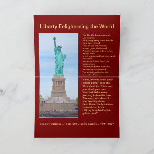 USA 1895 $5 Liberty Half Adler Note Card Karte