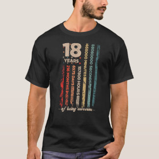 USA 18 Jahre Phantastischer Retro Countdown 18. T-Shirt