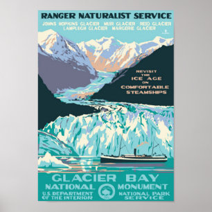 " USA: 1925/heute Alaska - GLACIER BAY Monument... Poster