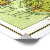 " USA: 1930/heute Florida - Detaillierte Landkarte Poster (Ecke)