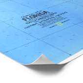 " USA: 1973 Florida detailliert MAP ... Poster (Ecke)