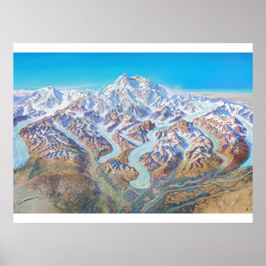 " USA: 1994/today Alaska - DENALI National Park Poster (Vorne)