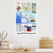 " USA: 1995 Hawaii Refcoverin Karte ... Poster (Küche)