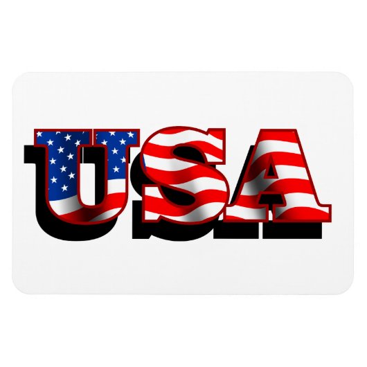 USA 1 Flexi-Magnete Magnet (Horizontal)