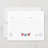 USA-1 Rezept Card (Vorderseite)