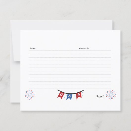 USA-1 Rezept Card (Vorderseite)