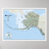" USA: 2010 Alaska MAP ... Poster (Vorne)