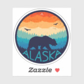 " USA: 2020/heute Alaska - GRiZZLy Bear ... Aufkleber (Blatt)