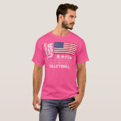 USA 2020 Volleyball Amerika Japan Tokio Vereinigte T-Shirt (Vorne ganz)