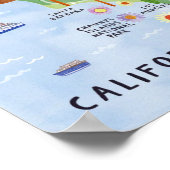 " USA: 2021/heute Kalifornien - Nationalpark Karte Poster (Ecke)