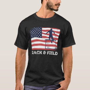 USA 2021 Sommer-Sportflagge Leichtathletik-Team-Au T-Shirt