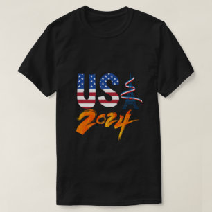 USA 2024 Paar Olympische Spiele  T-Shirt